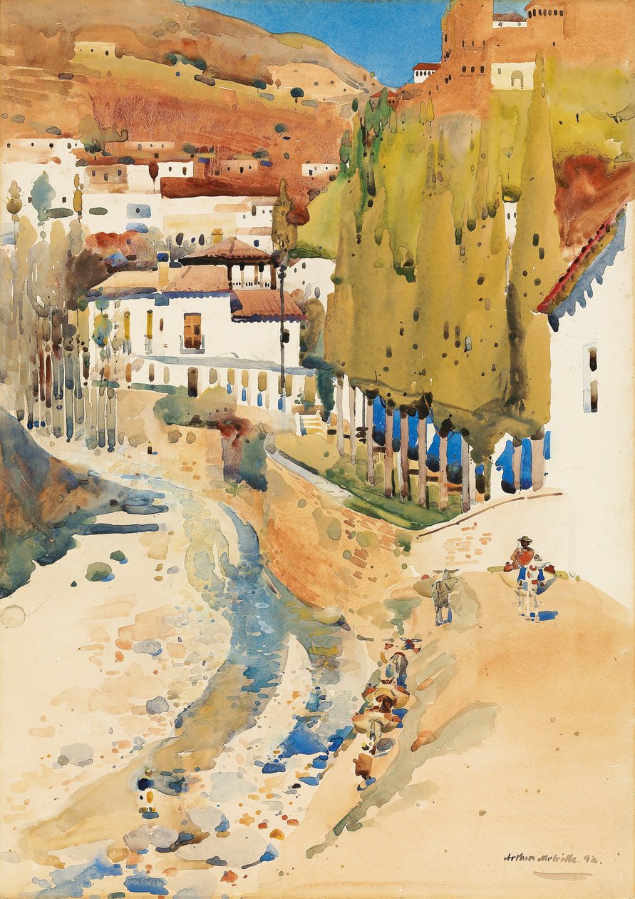 De vallei van de Darro, 1893 door Arthur Melville