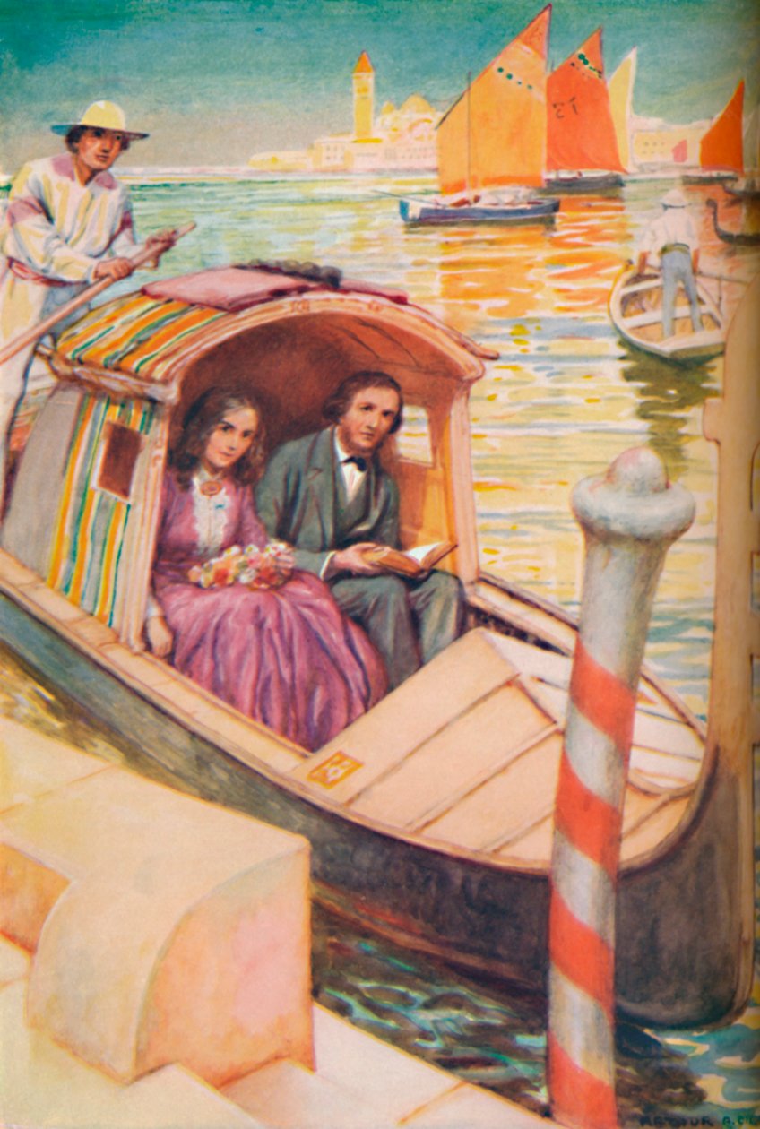 De Brownings in de Gondelstad, c1925 door Arthur Percy Dixon