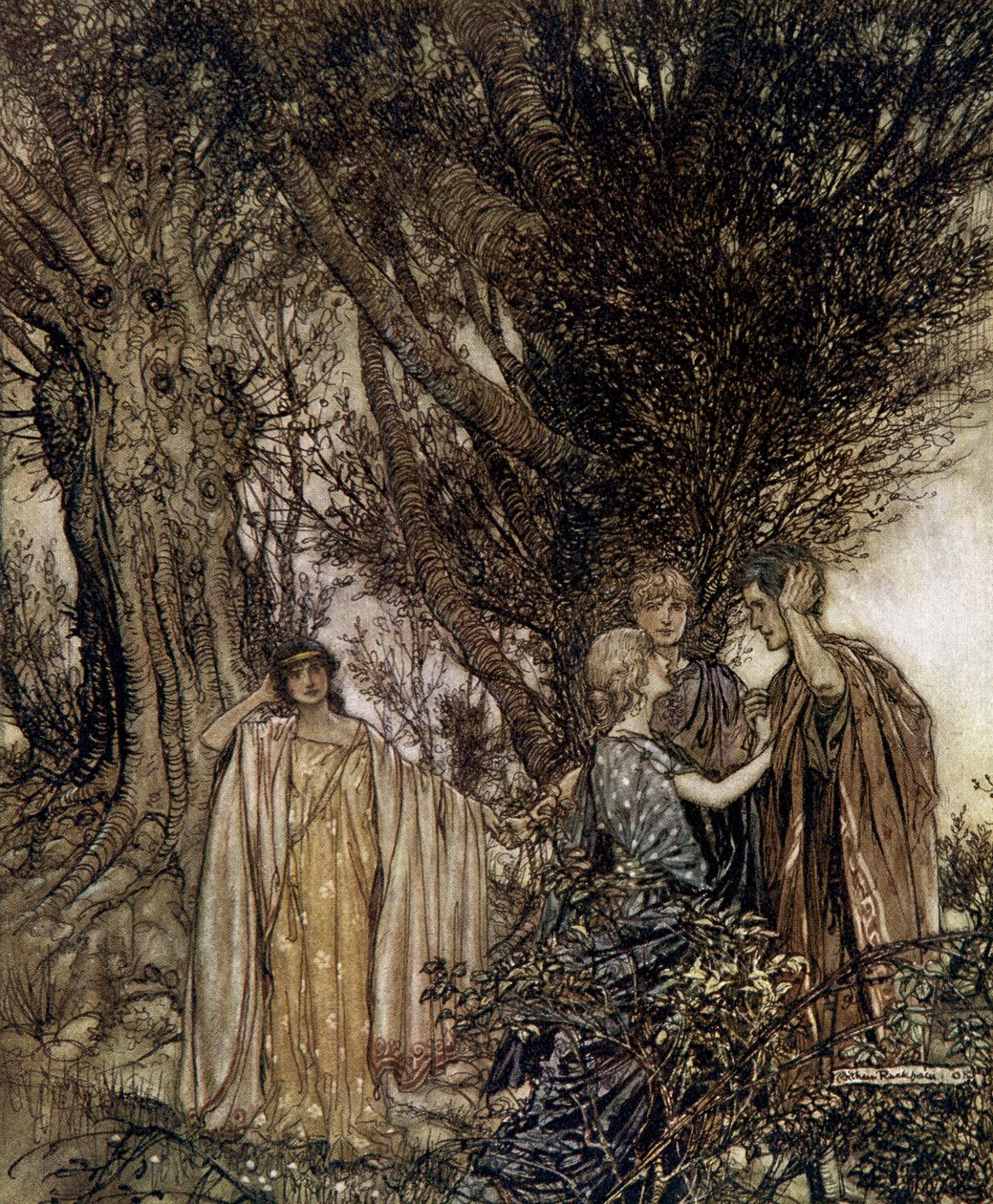 Een Midzomernachtsdroom door Arthur Rackham