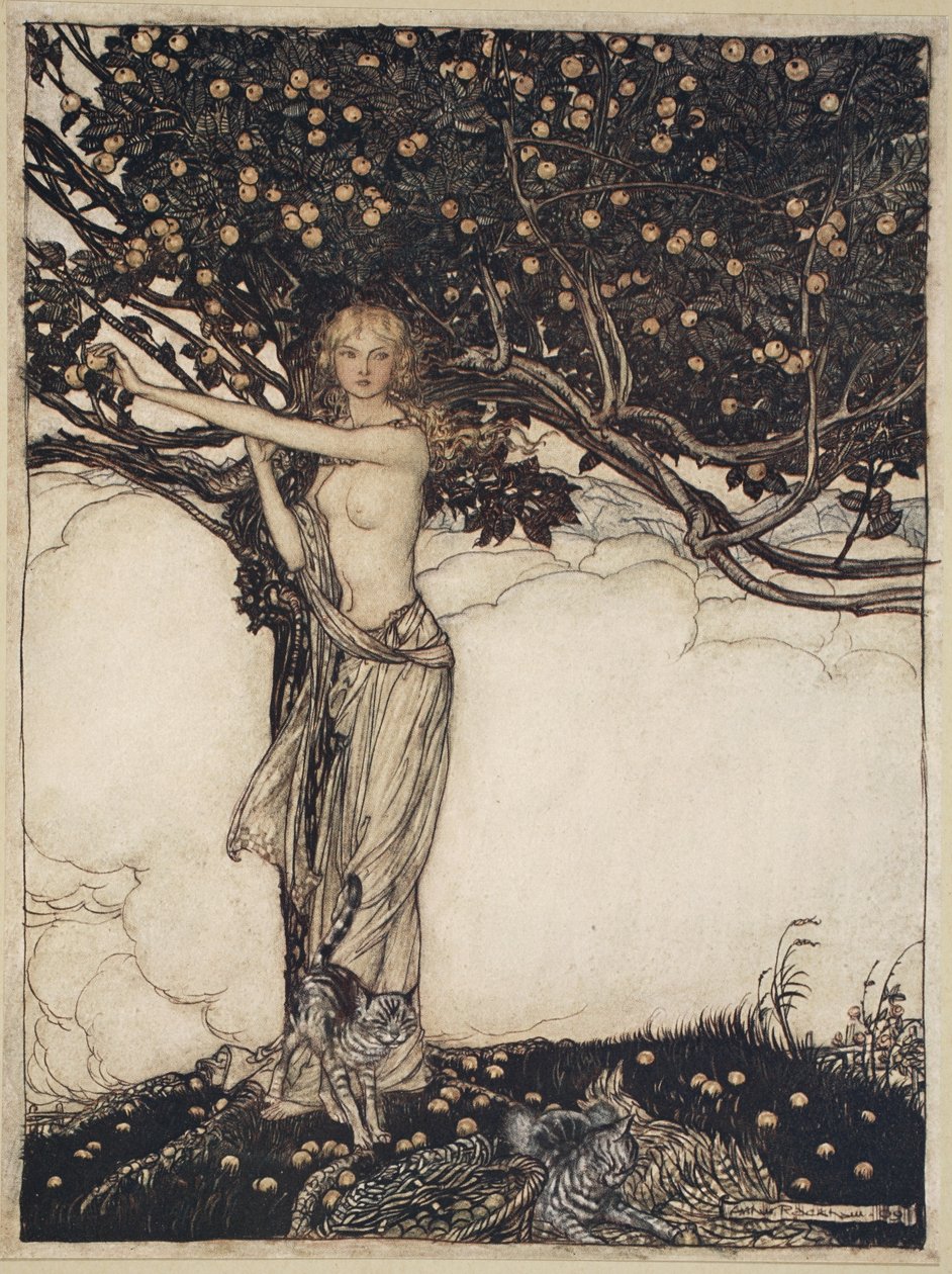 Freia, de schone, illustratie uit 
