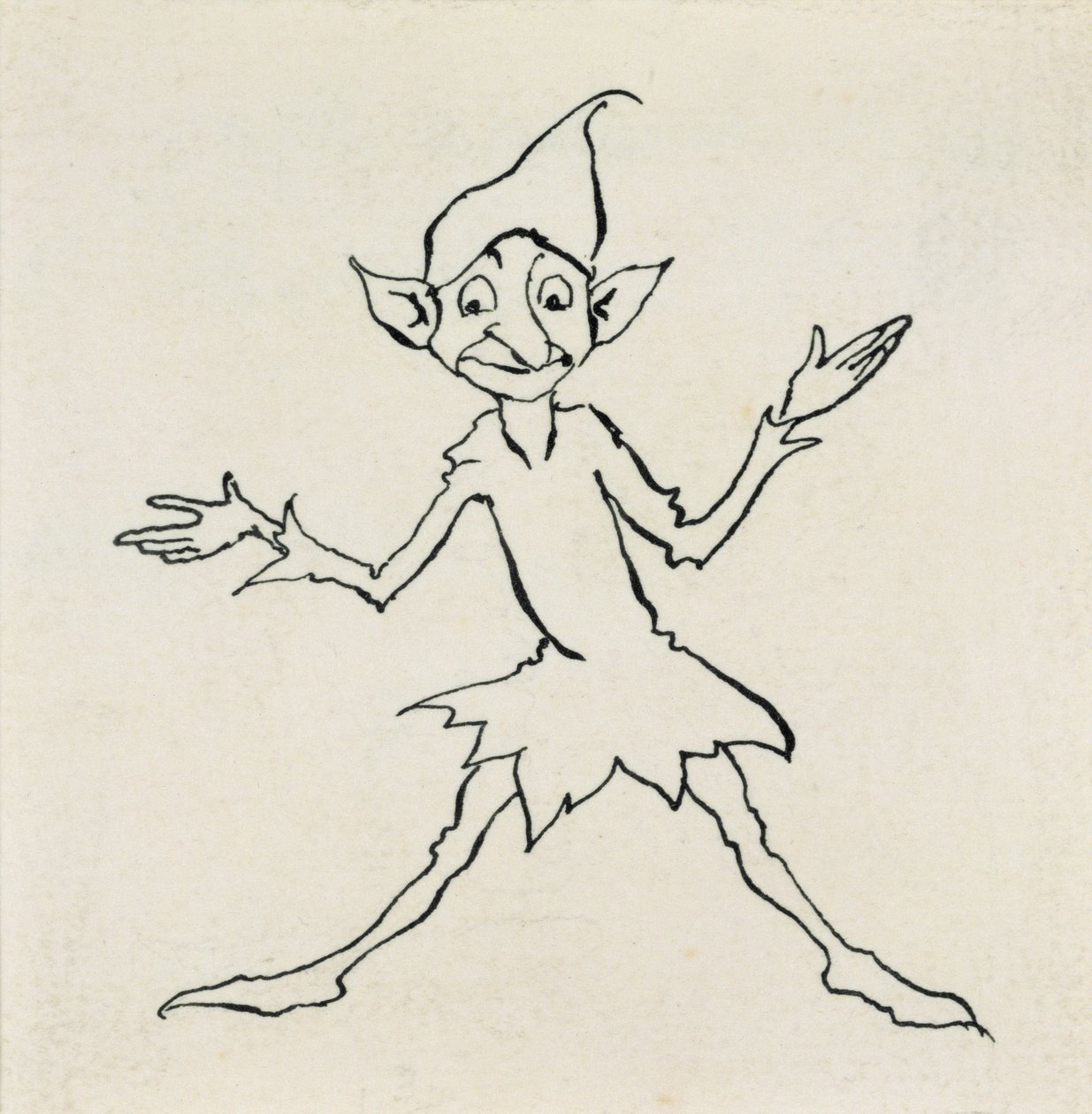 Goedenavond! zei Lukoje, illustratie uit Hans Christian Andersens Sprookjes, gepubliceerd 1932 door Arthur Rackham