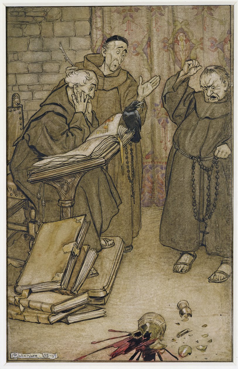 Als iemand loog of als iemand vloekte door Arthur Rackham