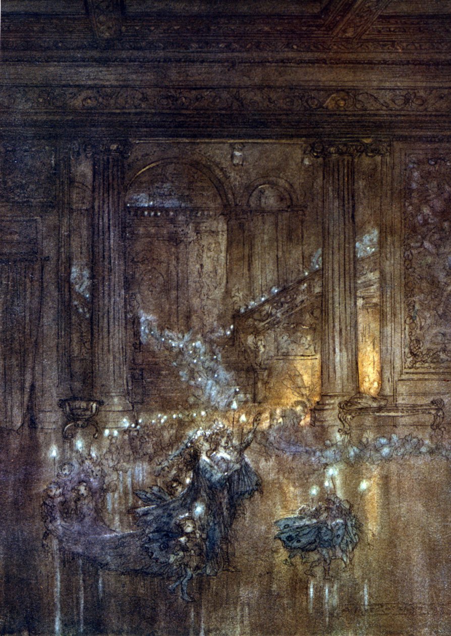 Illustratie door Arthur RACKHAM (1867-1939) voor De Droom van een Zomernacht door William SHAKESPEARE door Arthur Rackham