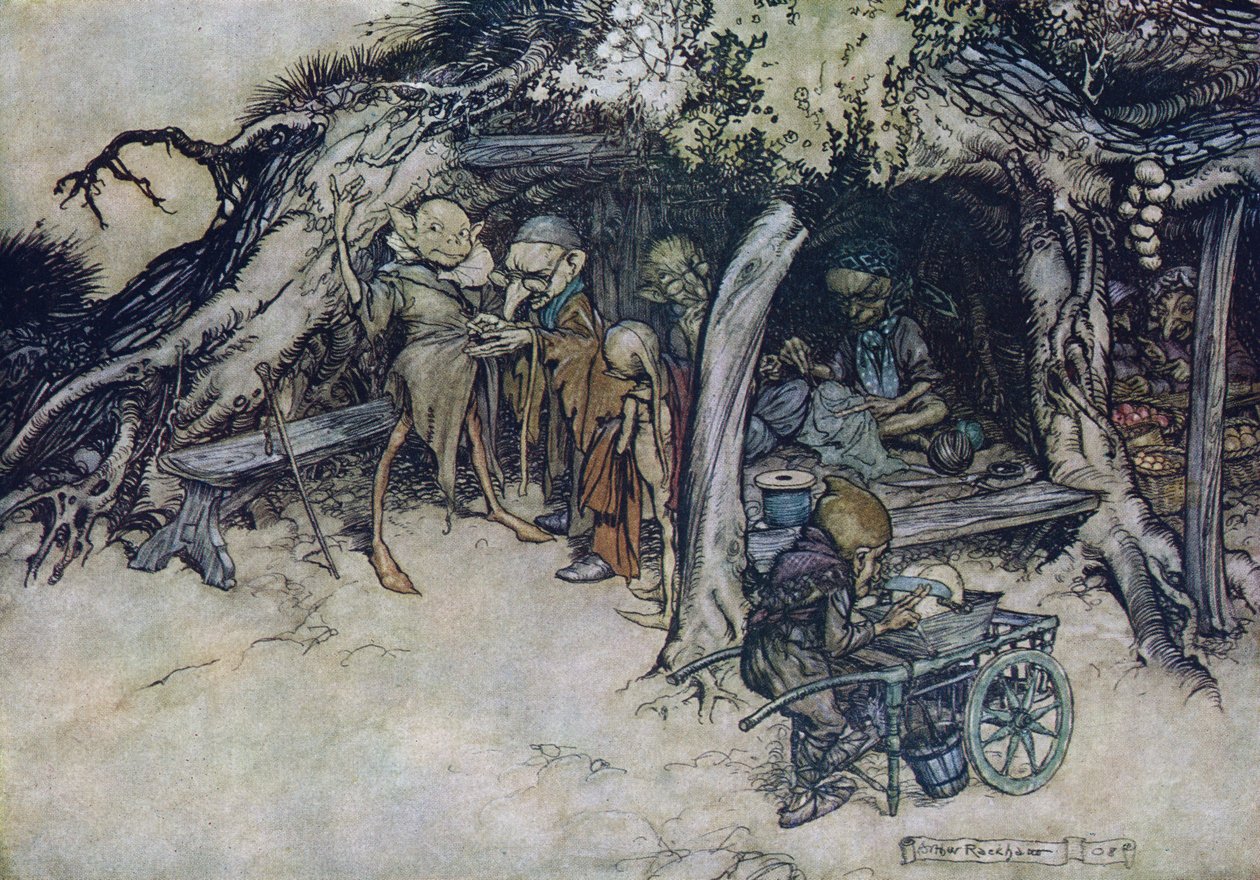 Illustratie door Arthur Rackham voor 
