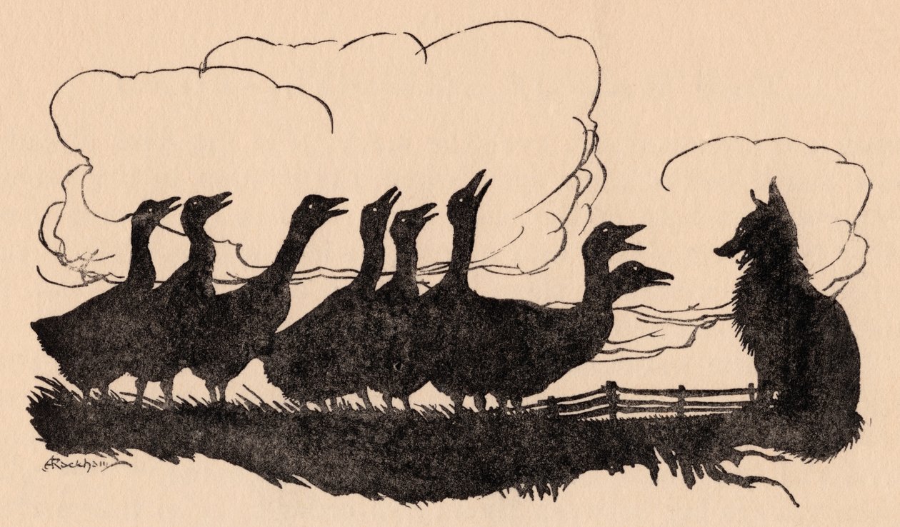 Illustratie door Arthur Rackham uit Grimm