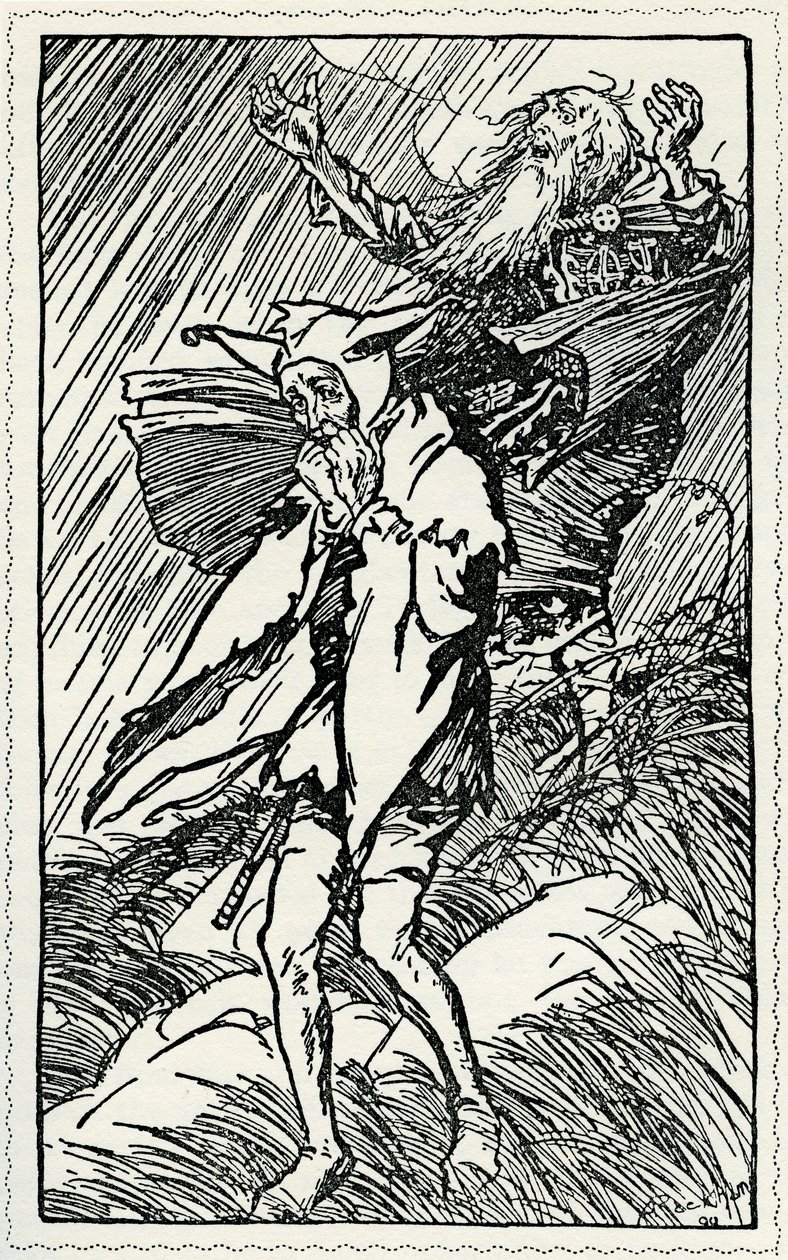 Koning Lear door William Shakespeare door Arthur Rackham