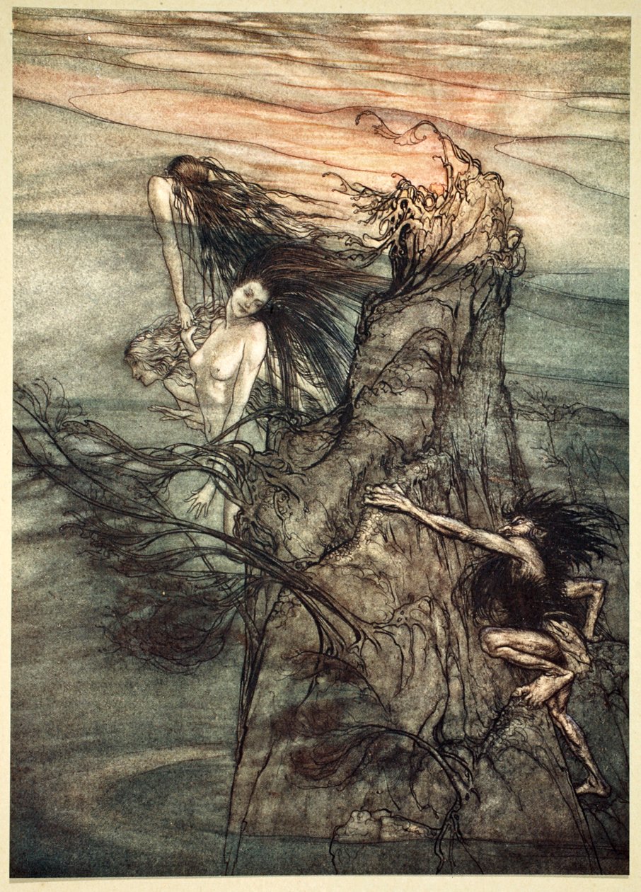 Spot maar! Spot! De Nibelung maakt je speelgoed!, 1910 door Arthur Rackham