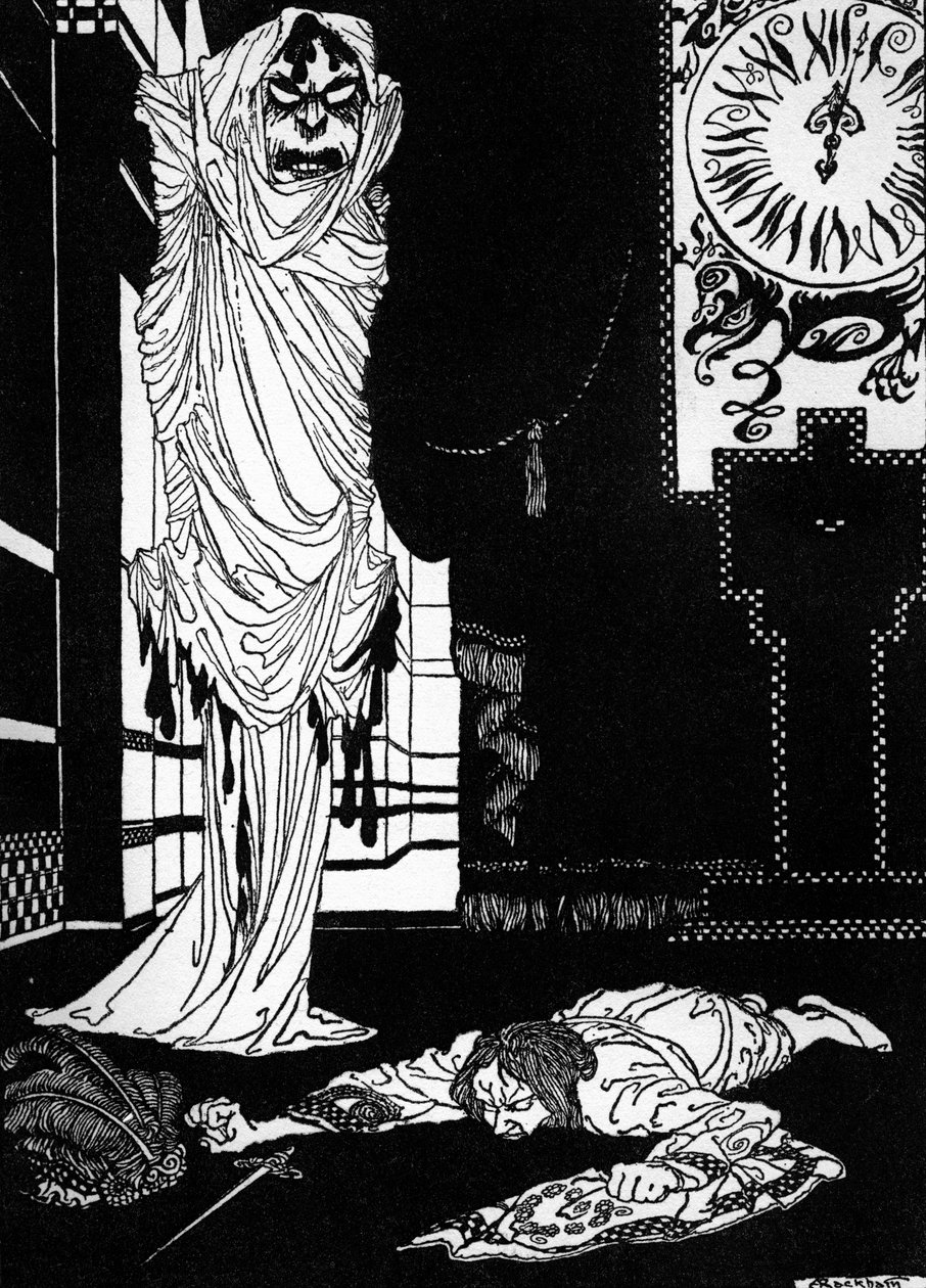 Het masker van de rode dood door Edgar Allan Poe door Arthur Rackham