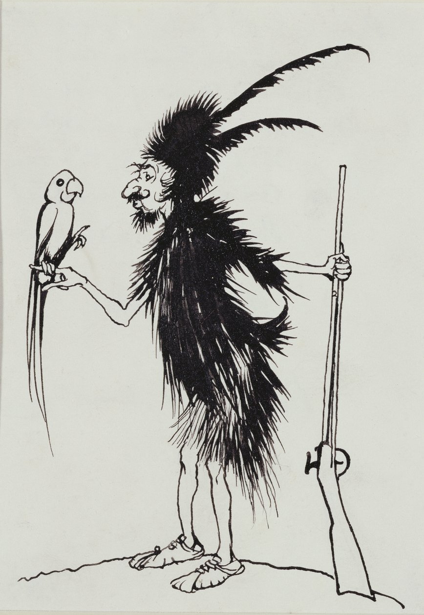Ting-a-Ting Tang Arme Oude Robinson Crusoe door Arthur Rackham