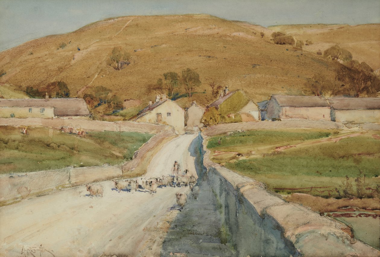 Coniston, Wharfedale, Yorkshire door Arthur Reginald Smith