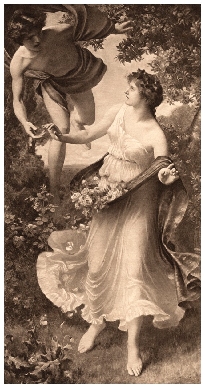 Flora en Zephyr, 1903 door Arthur Trevethin Nowell