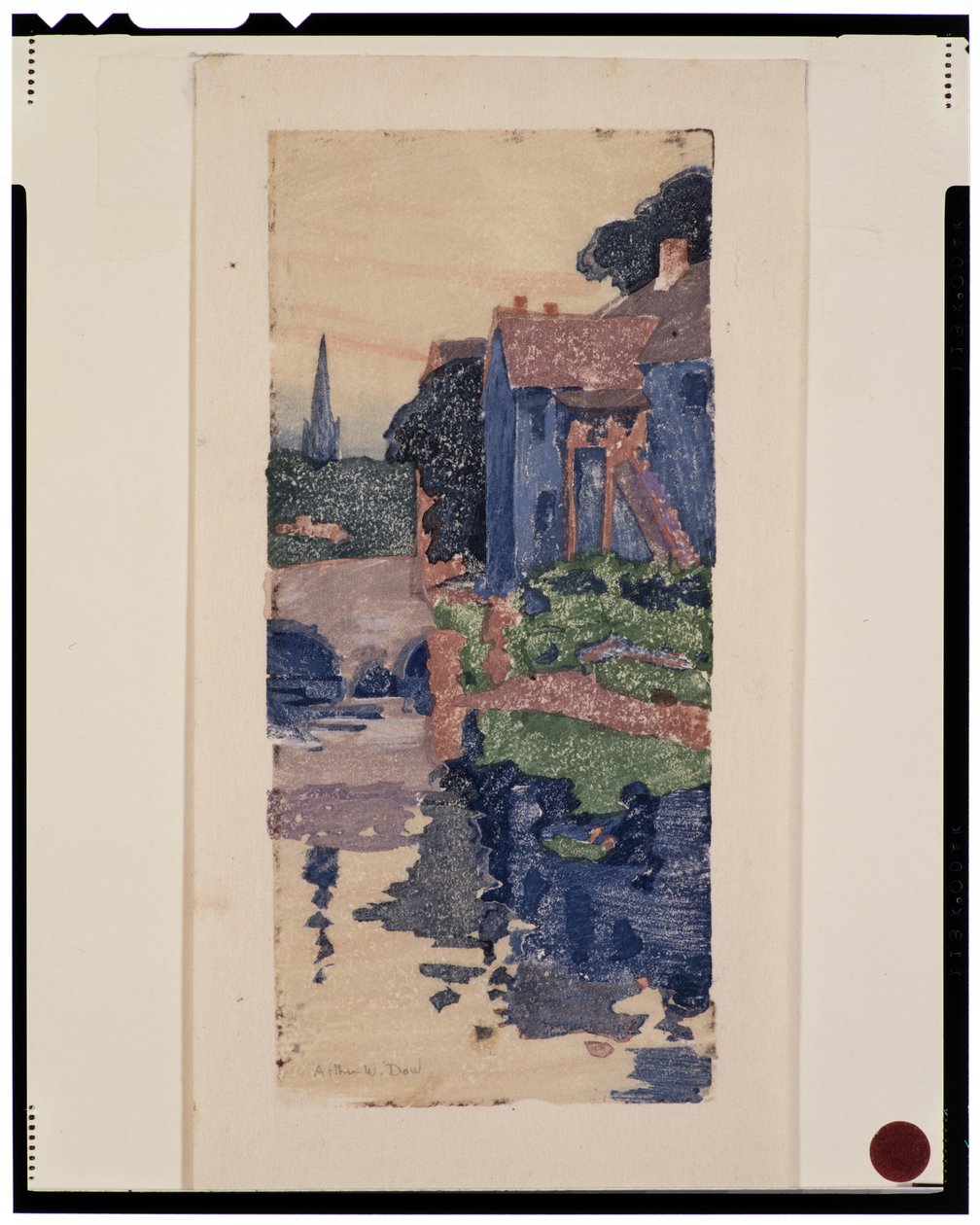 Het Blauwe Huis door Arthur Wesley Dow