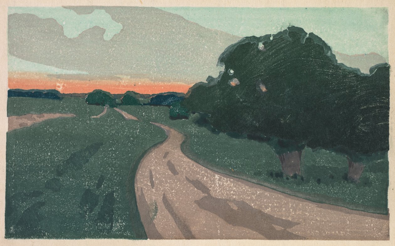 De Lange Weg of Argilla Weg, ca. 1898 door Arthur Wesley Dow
