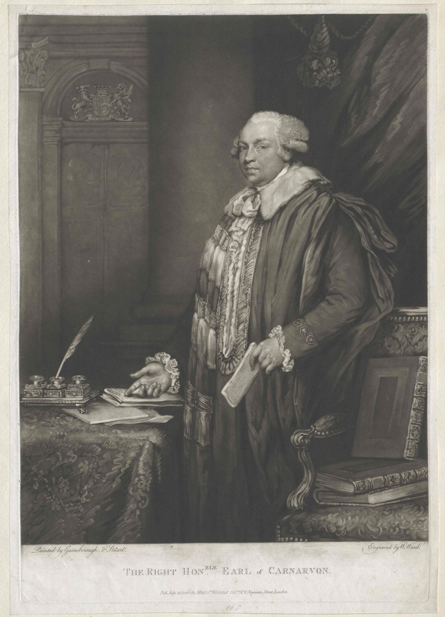 1e graaf van Carnavon Herbert door Artist Unknown