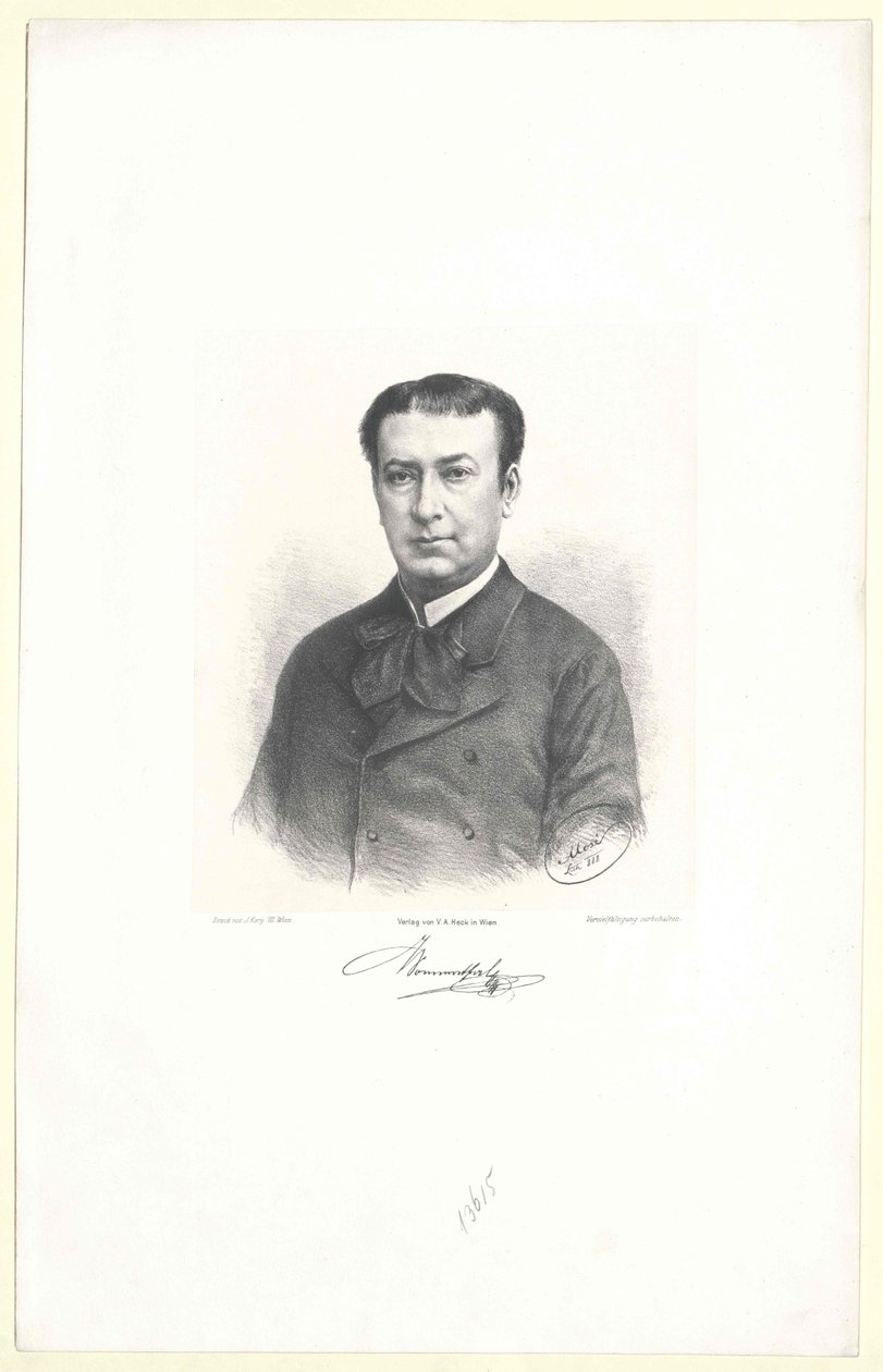 Adolf von Sonnenthal door Artist Unknown
