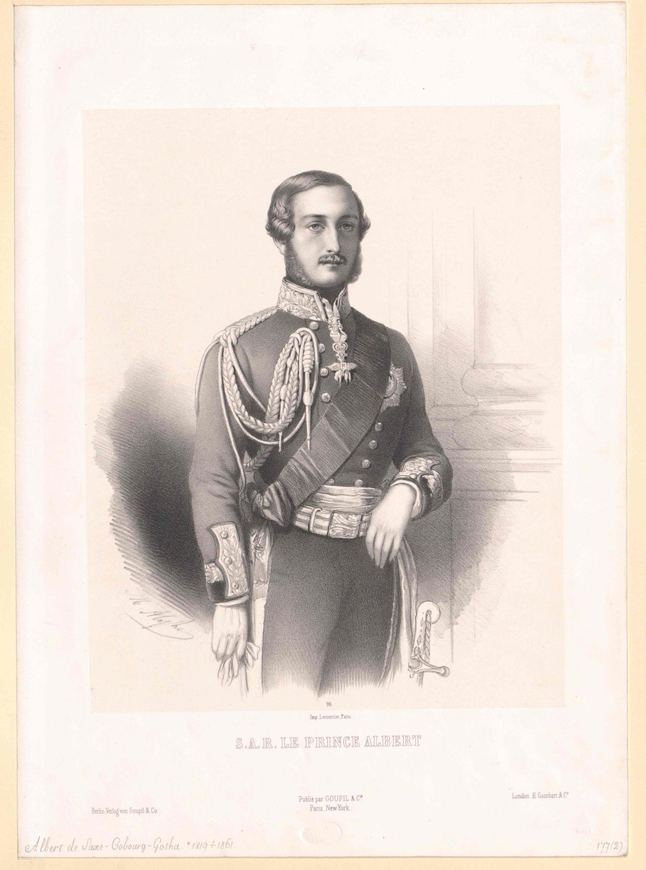 Albert, prins-gemaal van Engeland hertog van Saksen prins van Saksen-Coburg-Gotha door Artist Unknown