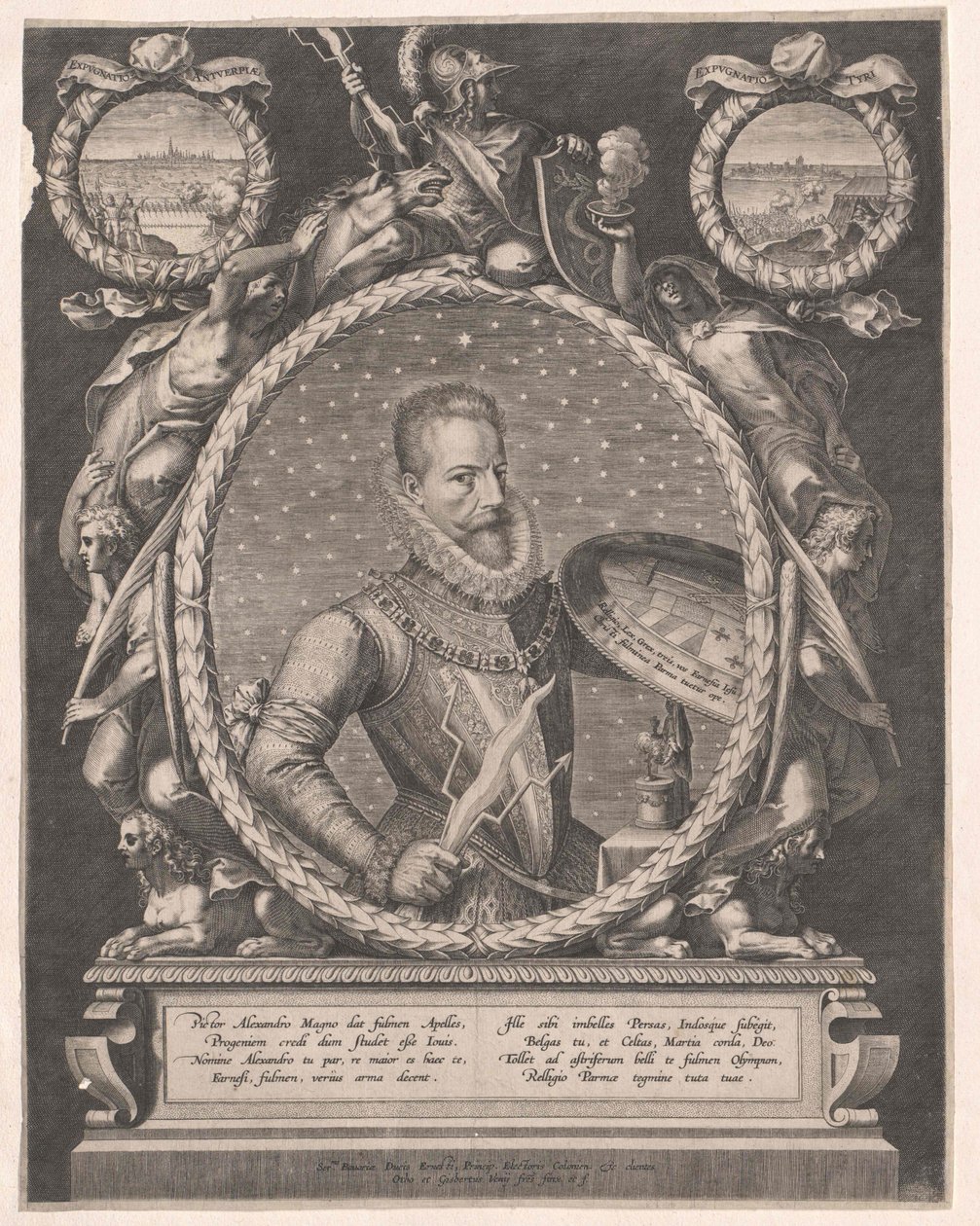 Alexander Farnese door Artist Unknown