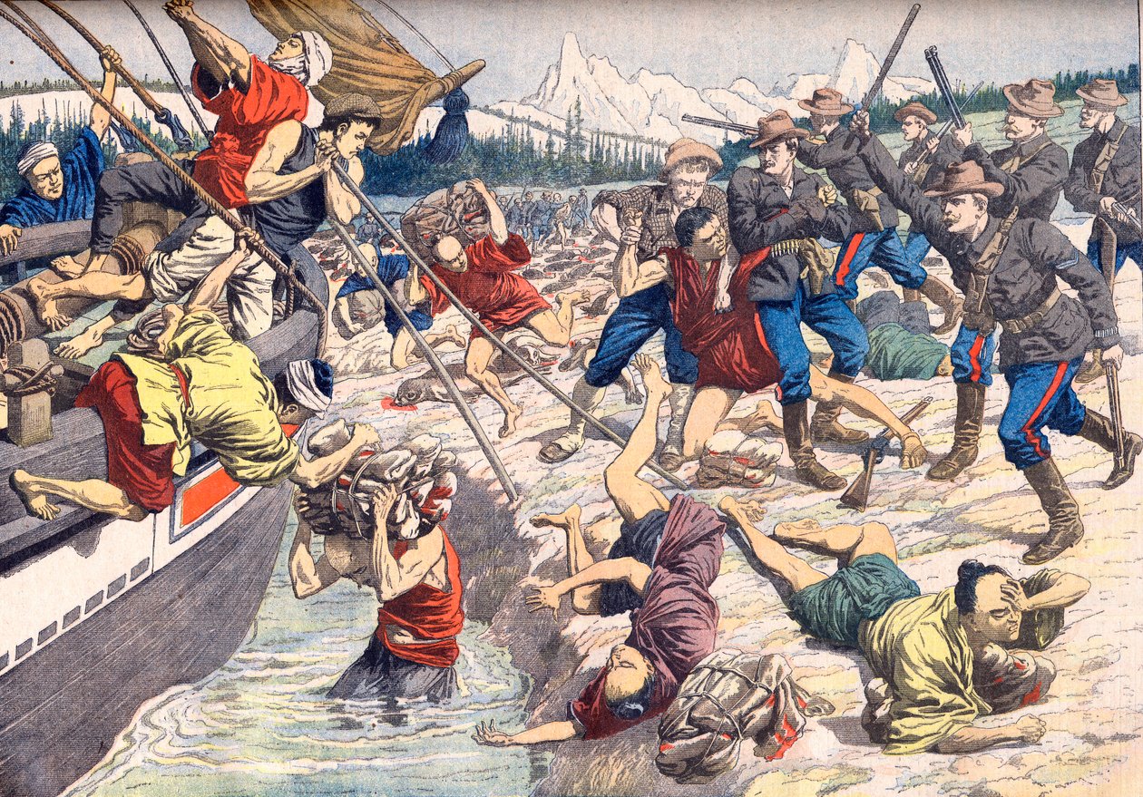 Aleoeten: Bloedig conflict tussen Japanners en Amerikanen op de Aleoeten door Artist Unknown