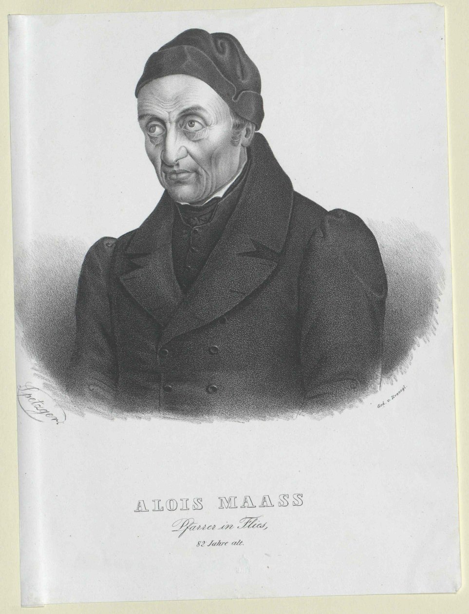 Alois Maas (afdruk) door Artist Unknown