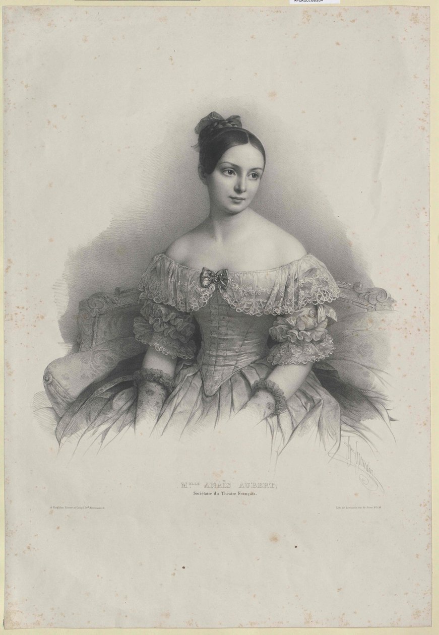 Anais Pauline Natalie Aubert door Artist Unknown