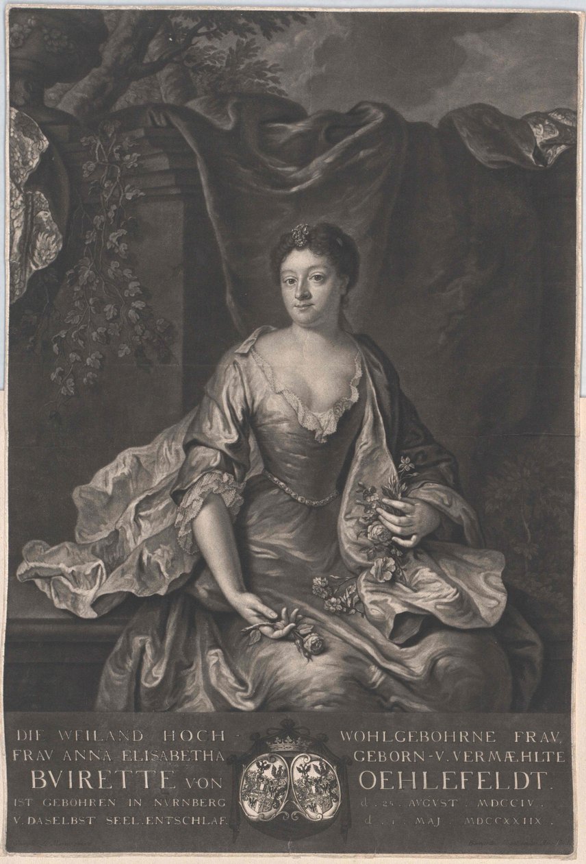 Anna Elisabeth Buirette-Oehlefeld door Artist Unknown