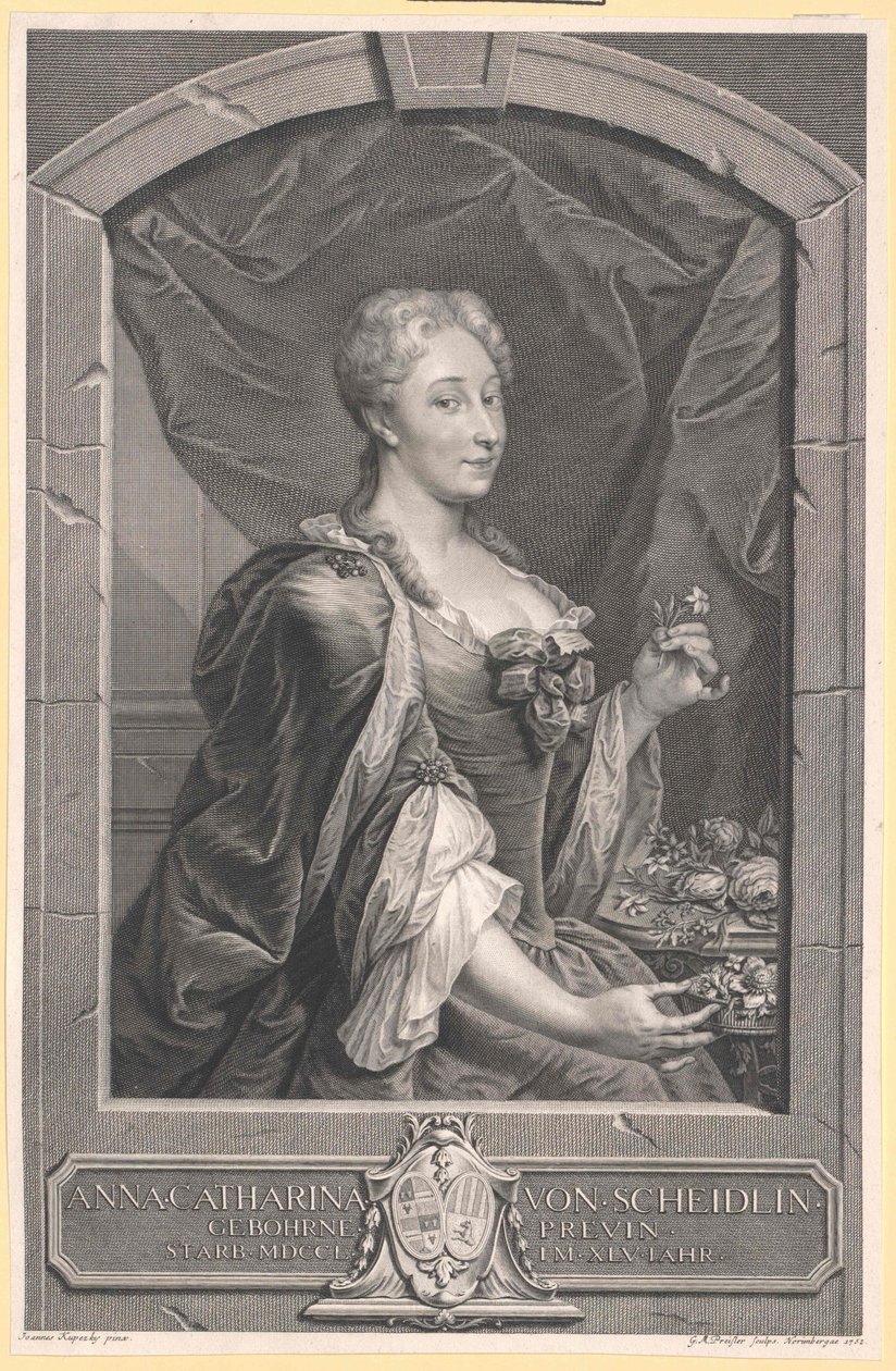 Anna Katharina von Scheidlin door Artist Unknown