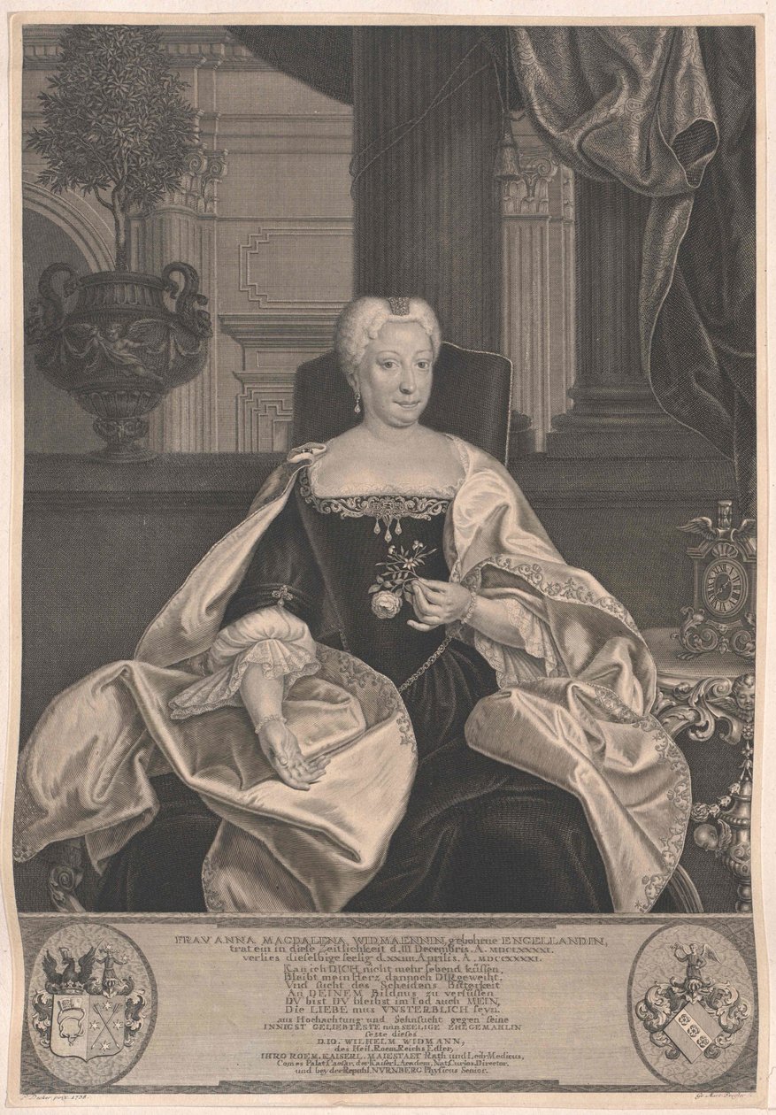 Anna Magdalena Engelland door Artist Unknown