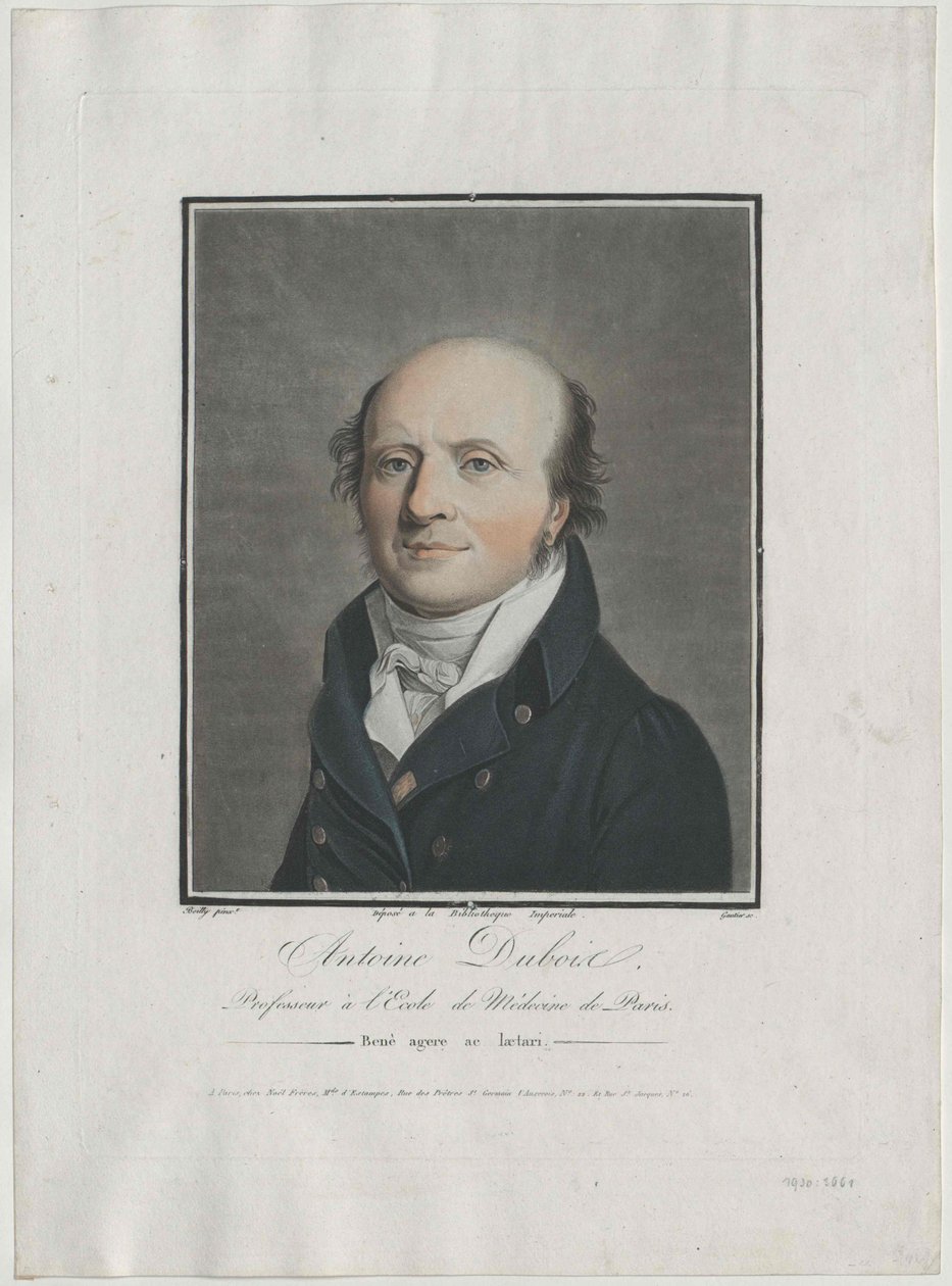 Antoine Baron Dubois (afdruk) door Artist Unknown