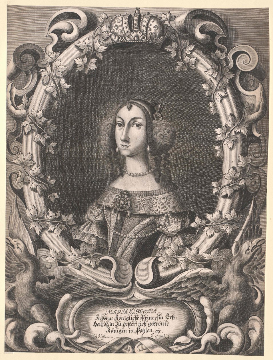 Aartshertogin van Oostenrijk Eleanor Marie Josefa door Artist Unknown