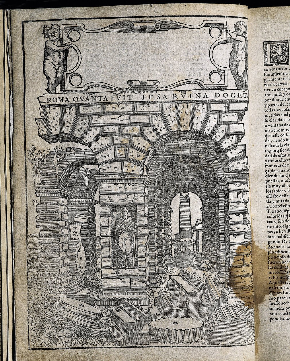 Architectuur en perspectiefwerk - SERLIO, Sebastiano (1475-1554). Italiaanse maniëristische architect, die deel uitmaakte van het Italiaanse team dat het Paleis van Fontainebleau bouwde. Tutte opere architettura en prospetiva. SPANJE. CASTILIË EN LEÓN. Sal door Artist Unknown