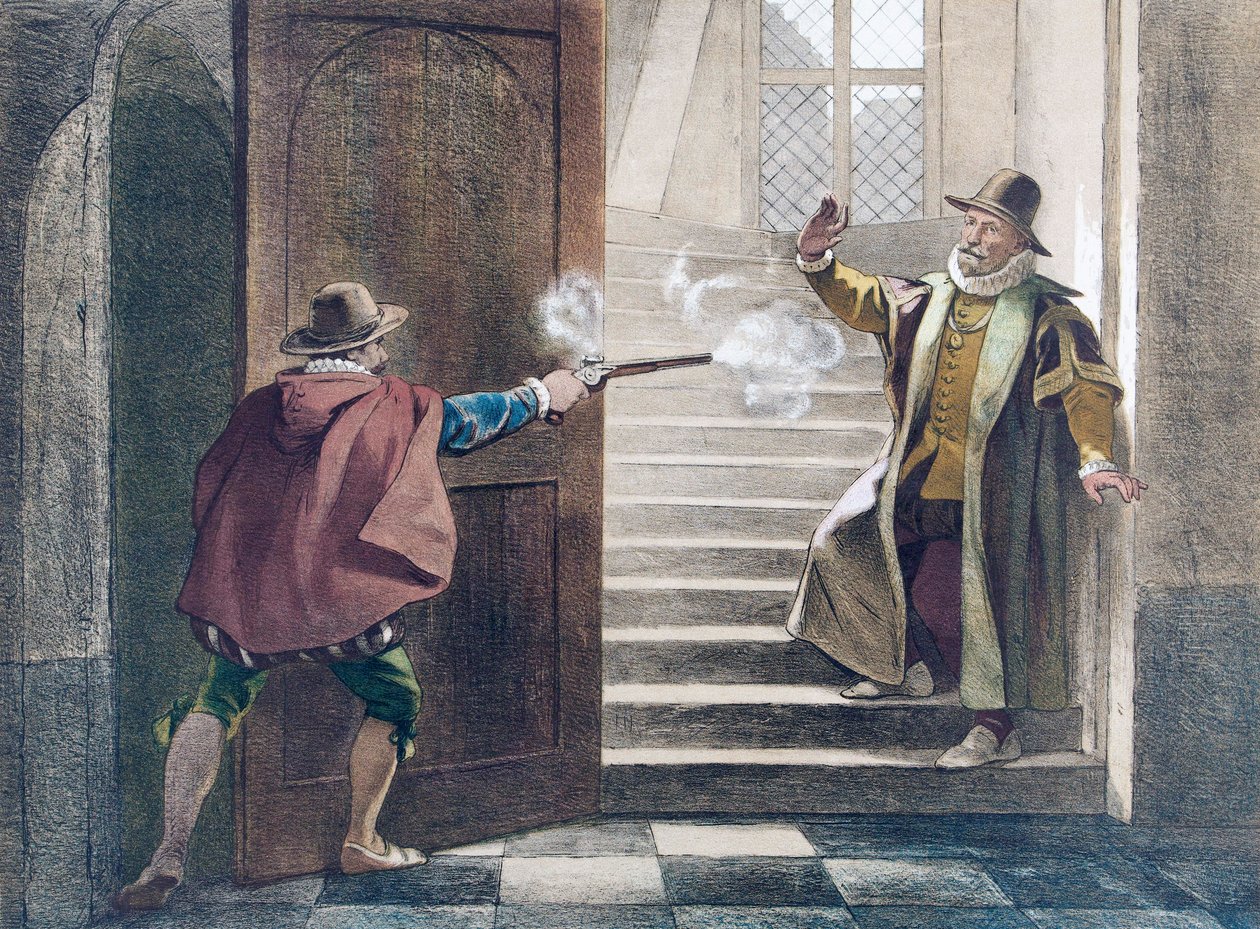 Moord op Willem van Oranje door Artist Unknown