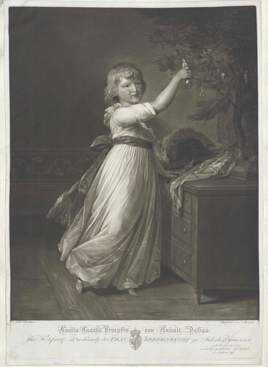 Auguste prinses Anhalt-Dessau door Artist Unknown