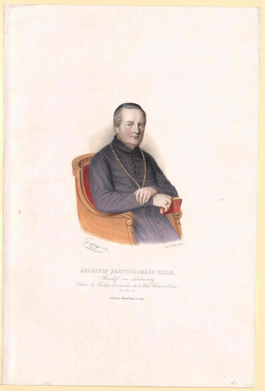Augustinus Bartholomeus Hille door Artist Unknown