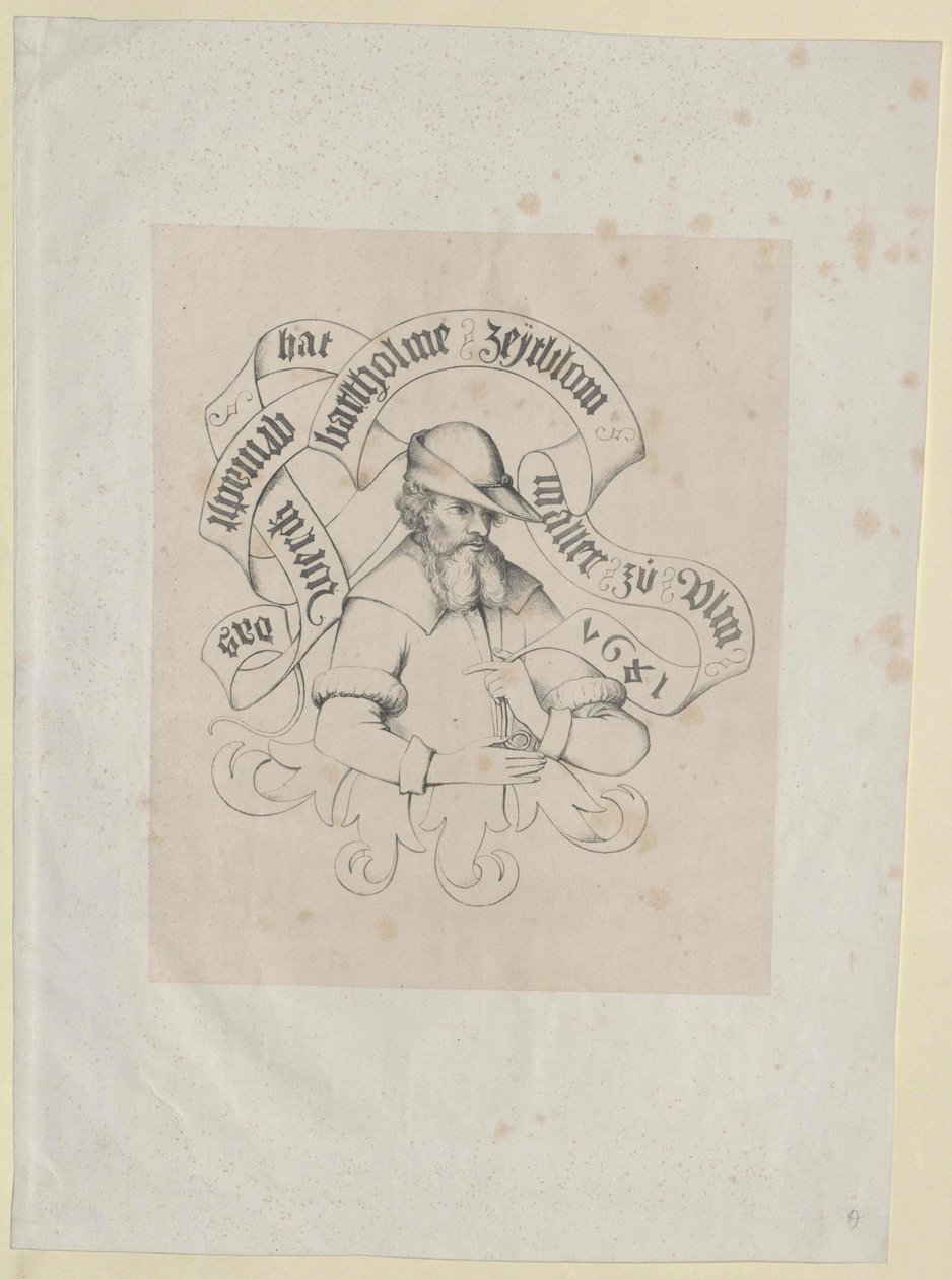 Bartholomeus Zeitblom door Artist Unknown