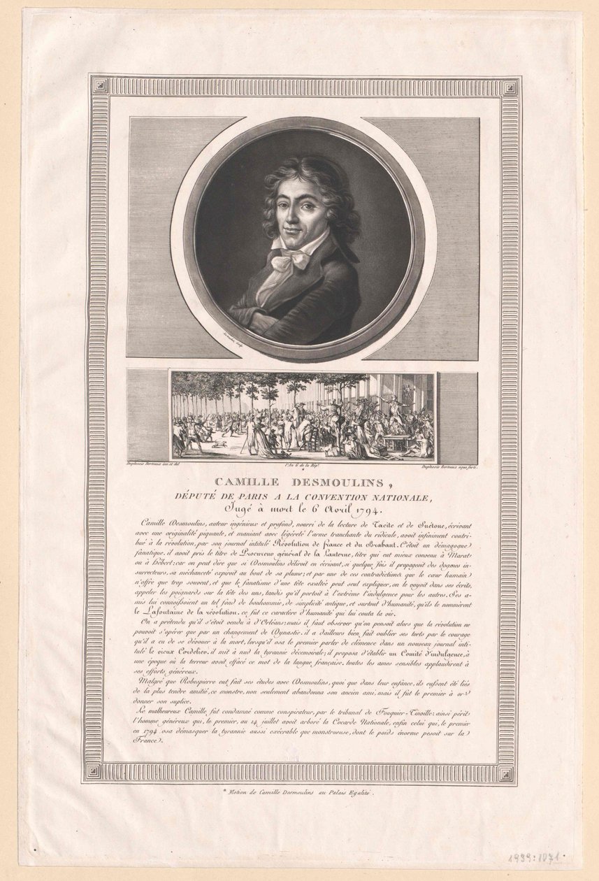 Camille Desmoulins door Artist Unknown
