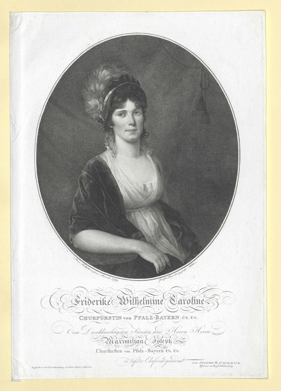 Caroline von Baden door Artist Unknown