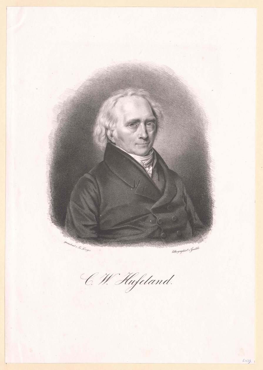 Christoph Wilhelm Hufeland door Artist Unknown