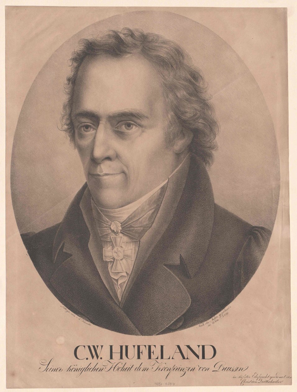Christoph Wilhelm Hufeland door Artist Unknown