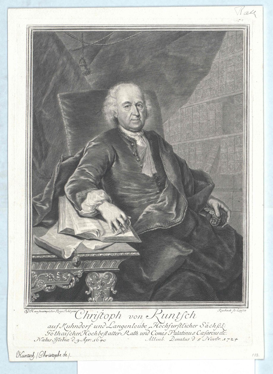 Christoph von Kuntsch door Artist Unknown