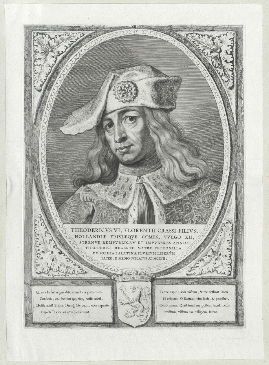 Graaf van Holland Dietrich VI door Artist Unknown