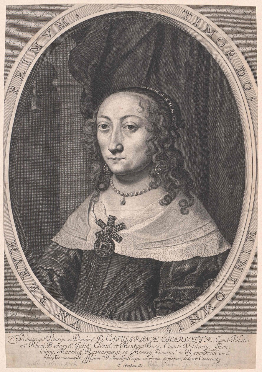 Gravin paltsgraaf van Zweibrücken Catherine Charlotte door Artist Unknown