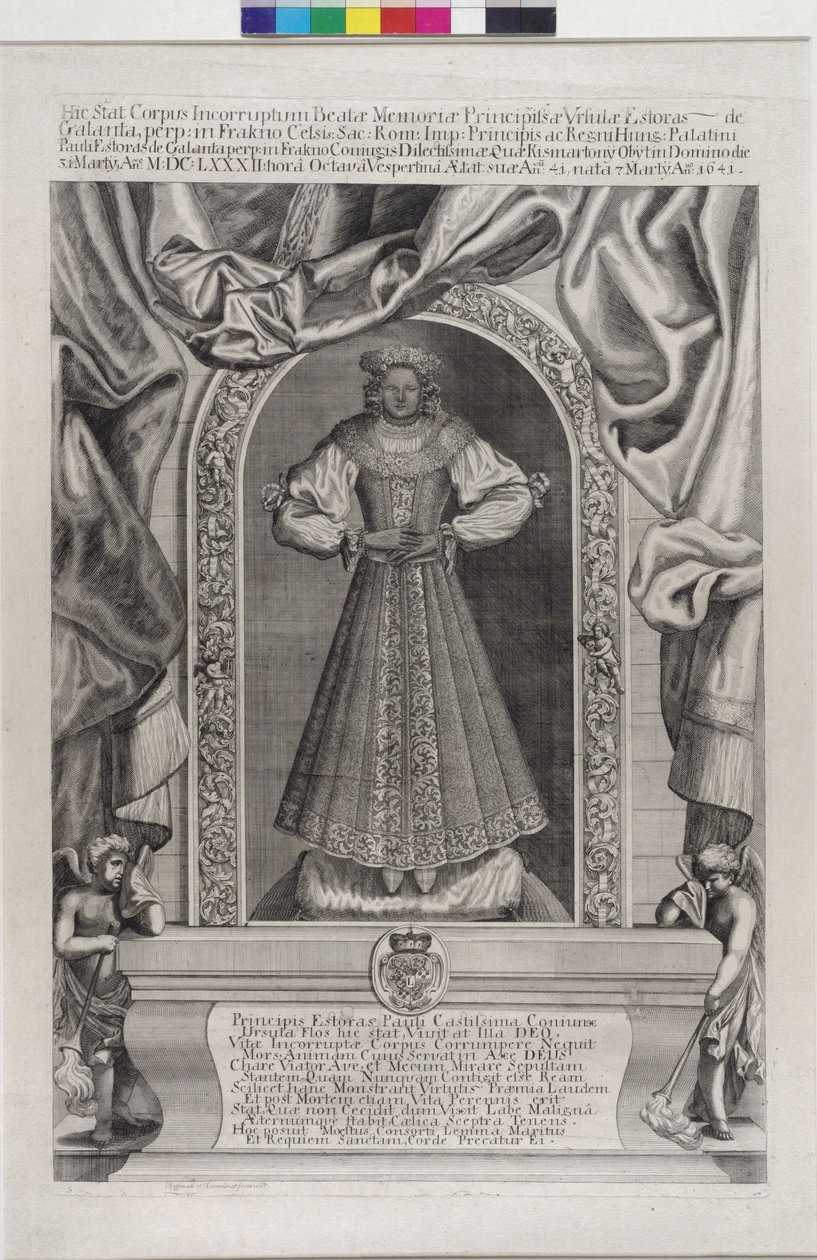 Dood beeld van de Ursula gravin Esterh007a0079-Gal006e0074ha door Artist Unknown
