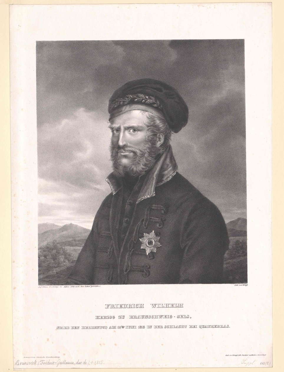 Hertog van Braunschweig-Oels Friedrich Wilhelm door Artist Unknown