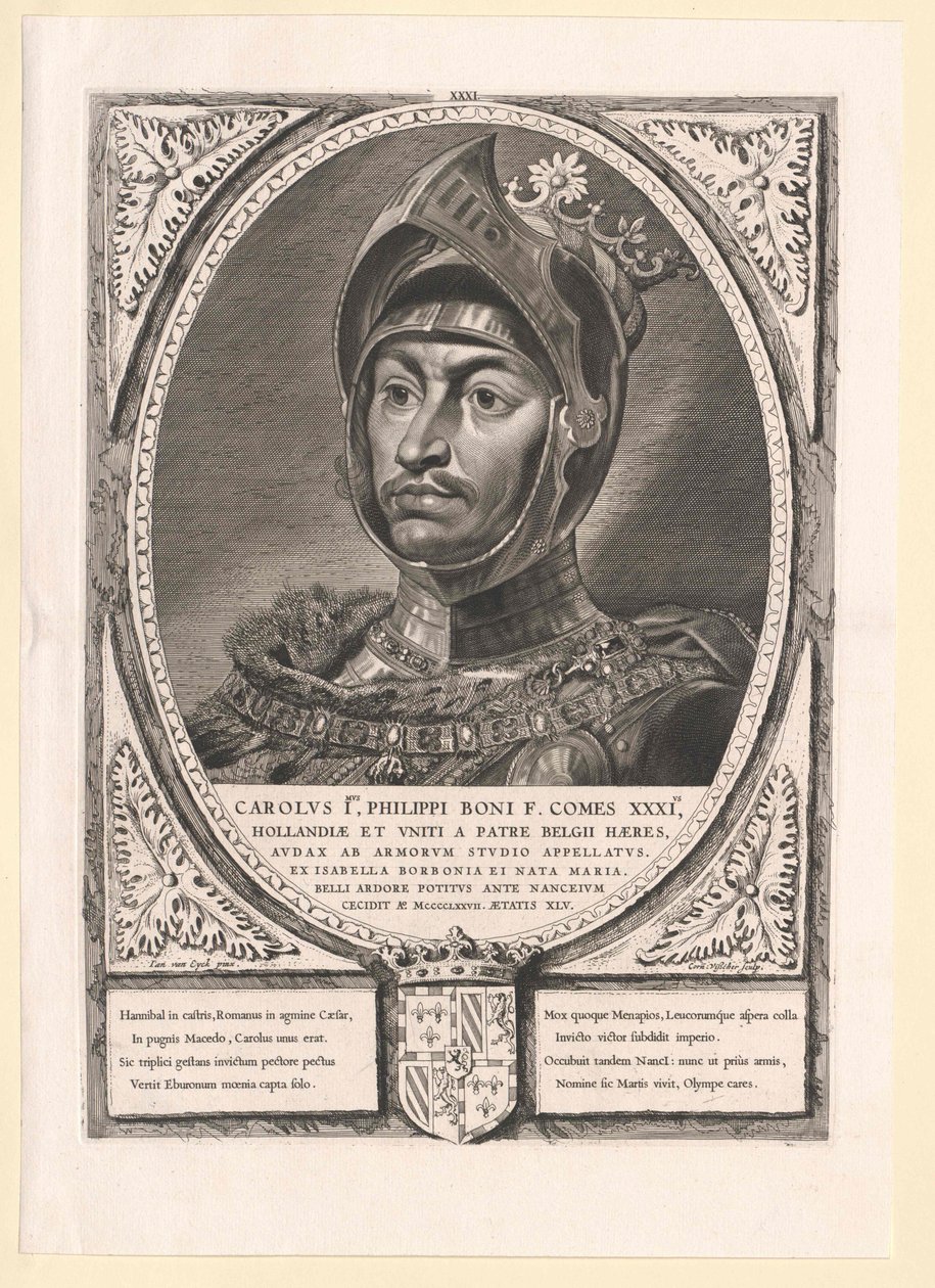 Hertog van Bourgondië Karel de Stoute door Artist Unknown