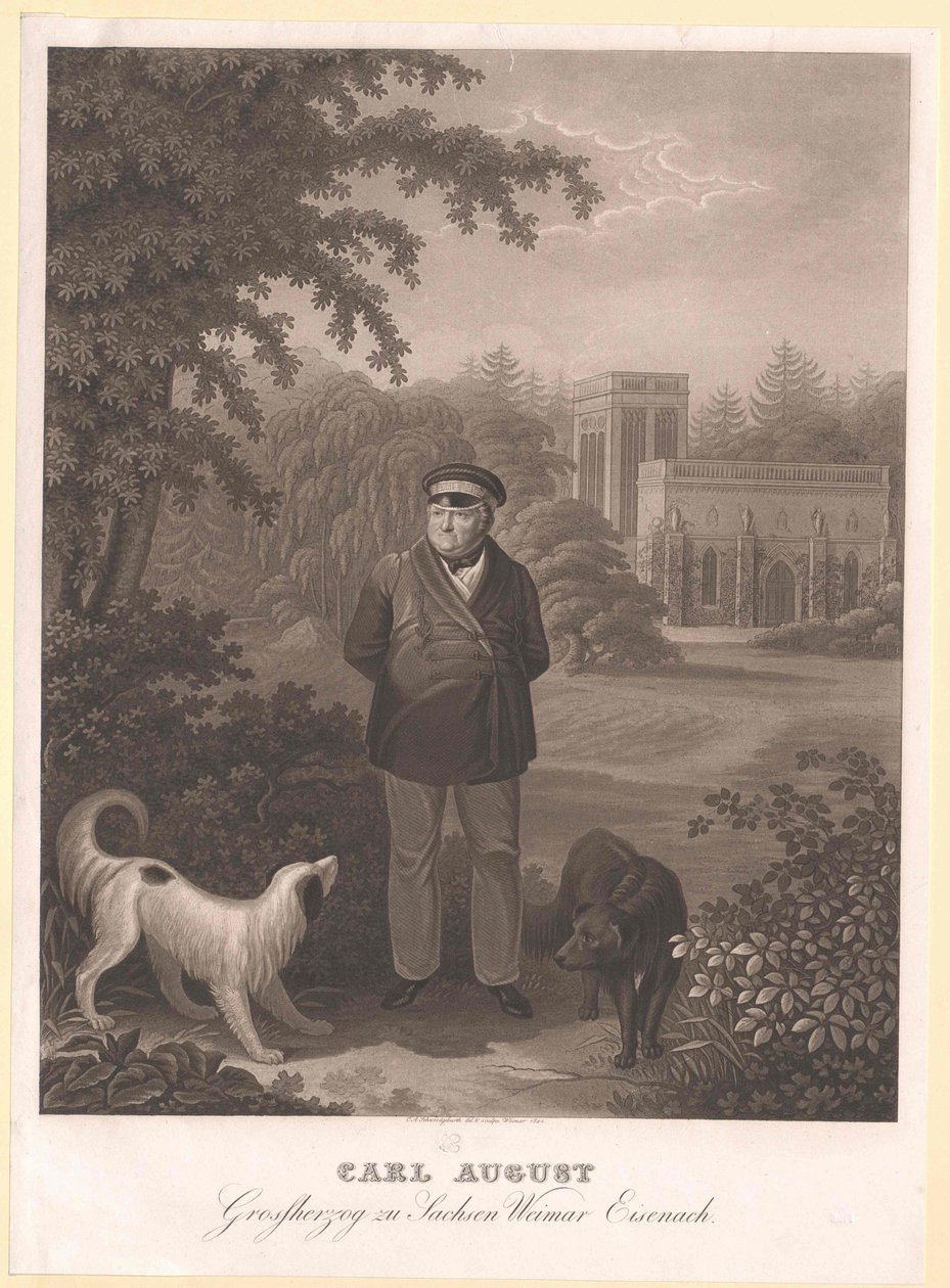 Hertog van Saksen-Weimar Eisenach Karl August door Artist Unknown