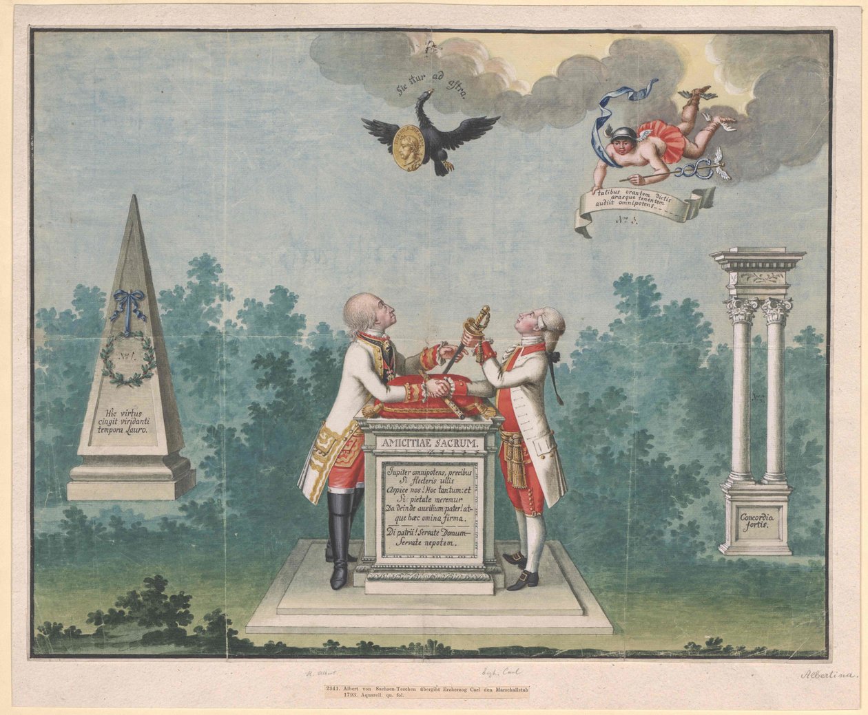 Hertog van Saksen Teschen Albert door Artist Unknown