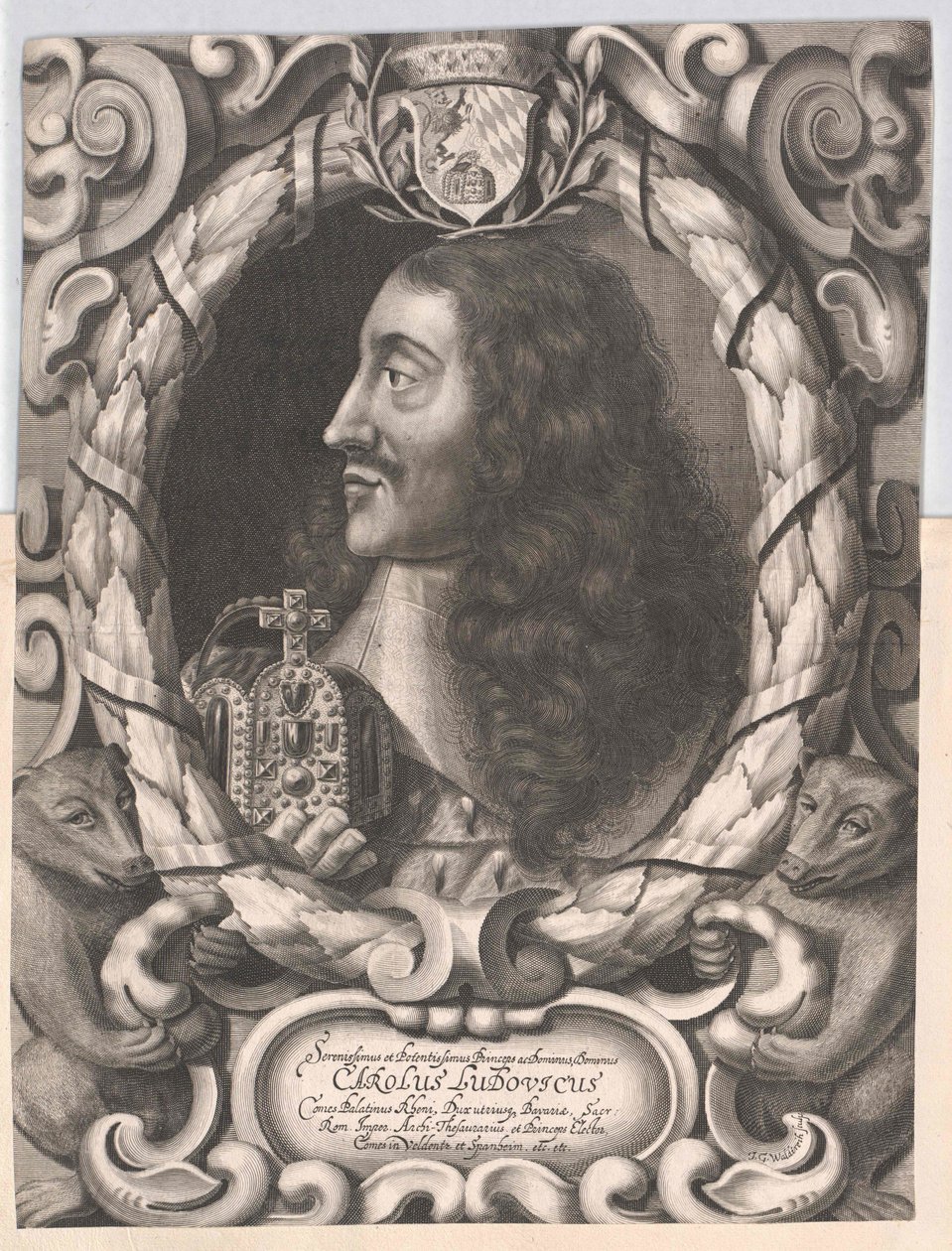 Keurvorst Karel I Ludwig door Artist Unknown