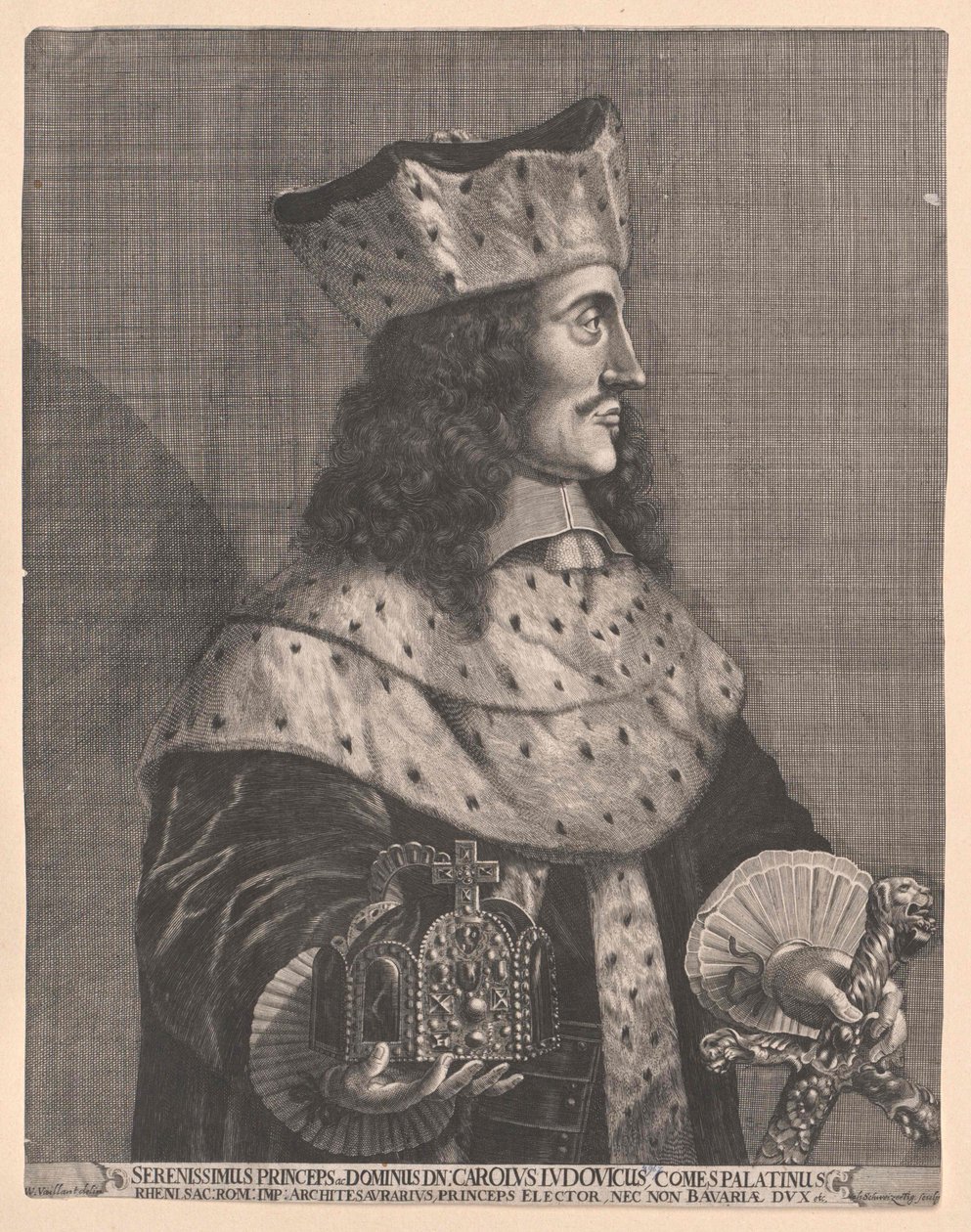 Keurvorst Karel I Ludwig door Artist Unknown