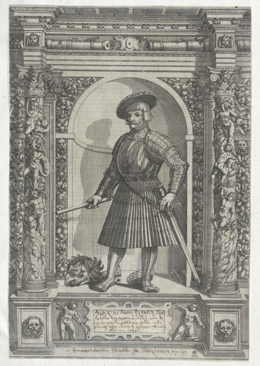Elector of Brandenburg Albrecht Achilles door Artist Unknown