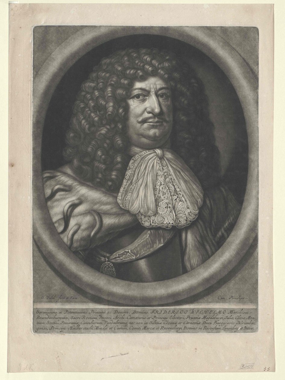 Elector of Brandenburg Friedrich Wilhelm door Artist Unknown